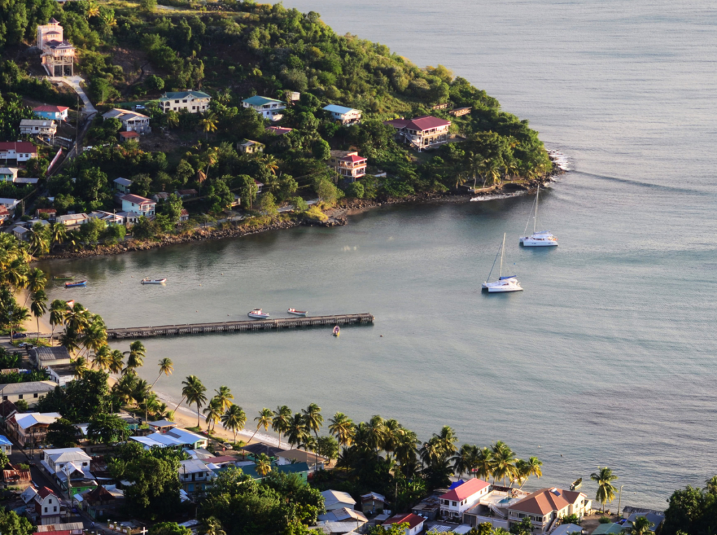 Die Laborie Bay bei der Insel St. Lucia