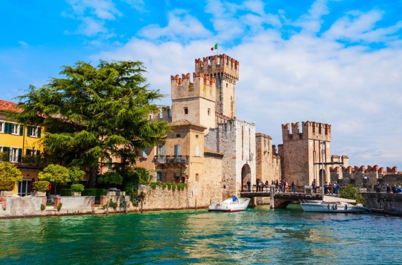 Die berühmte Scaligerburg von Sirmione